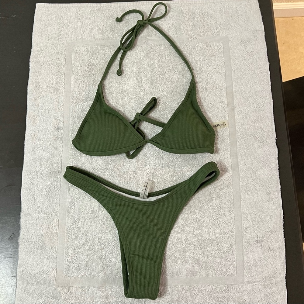 SHEIN Olive Green swim suit - Size S